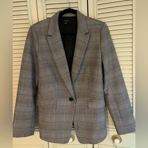 Ann Taylor plaid suit jacket.